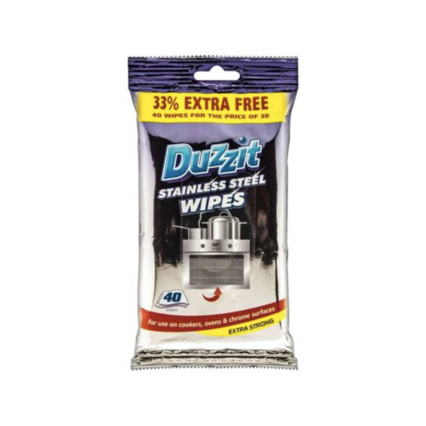 Duzzit Amazing Stainless Steel Cleaning Wipes (Total 40)