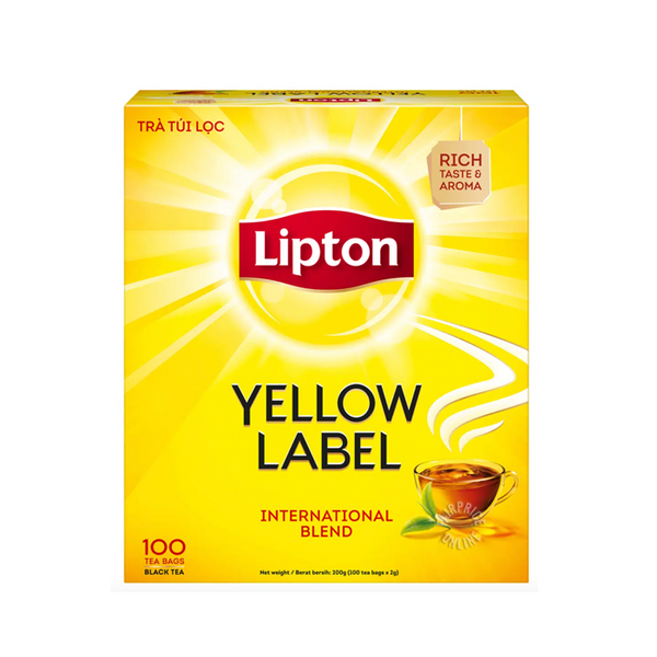 Lipton Yellow Label Tea Bags International Blend 100 Teabags (200g)